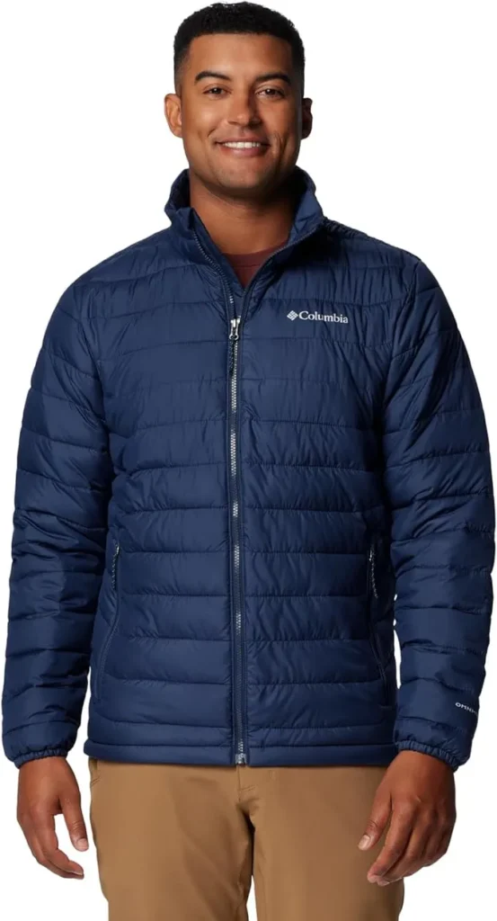 Plumiferos de hombre, marca Amazon (columbia)